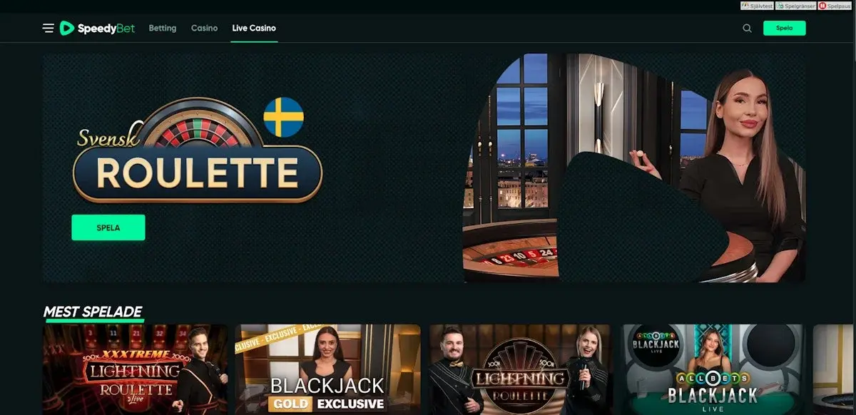 SpeedyBet screenshot